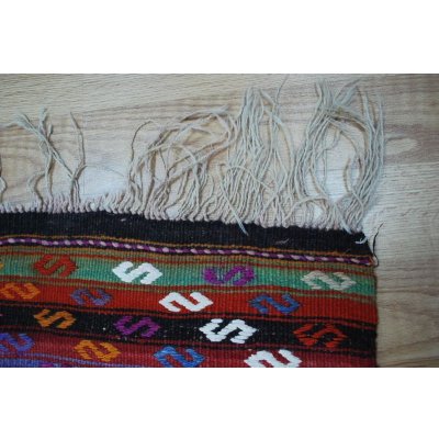 画像7: オールドキリム　色鮮やかなジジム　タペストリーにも使えます　138×58cm　