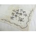 画像1: ヴィンテージ手刺繍　チェブレのパーツ　コットン布にシルクと金糸刺繍　48×48cm　 (1)