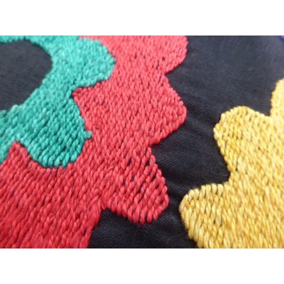 画像6: ヴィンテージ　ウズベキスタンのスザーニ　シルク手刺繍　53×53cm　