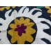 画像2: ヴィンテージ　ウズベキスタンのスザーニ　シルク手刺繍　58×57cm　 (2)