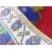 画像7: オールド絨毯　エレイリの正方形に近い敷物　文字入り　115×98cm