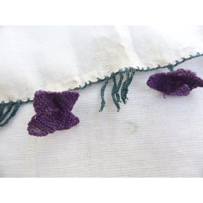 画像7: マニサのトゥーオヤスカーフ　シェケル（砂糖）オヤと呼ばれるトゥーの立体オヤ