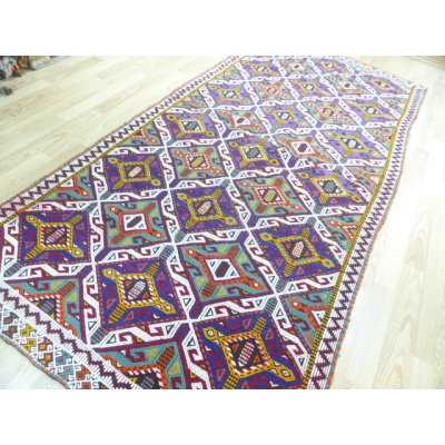 画像4: 50％off　オールドキリム　ウール製　ムトゥ族の伝統的デザイン　4.9㎡　320×153cm