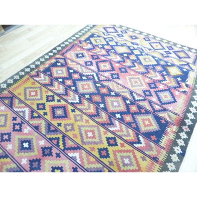 画像8: オールドキリム 　イランの草木染め　特大サイズ　5.2㎡　310 ×168 cm