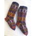 画像3: ヴィンテージ　独特の色柄をお楽しみください　トルコ伝統の手編み靴下　ベイシェヒール