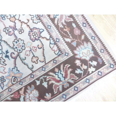 画像3: リビングサイズ　落ち着いた色と柄の大きなオールドキリム　ギョチメン　279×200cm