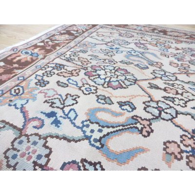 画像7: リビングサイズ　落ち着いた色と柄の大きなオールドキリム　ギョチメン　279×200cm