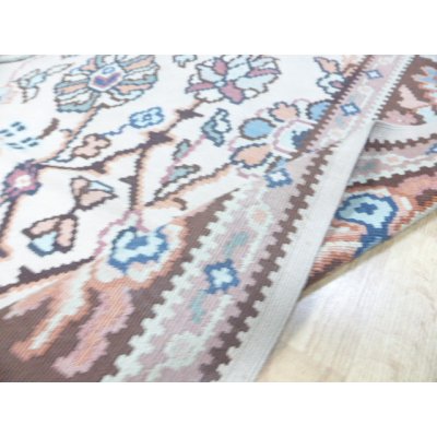 画像8: リビングサイズ　落ち着いた色と柄の大きなオールドキリム　ギョチメン　279×200cm