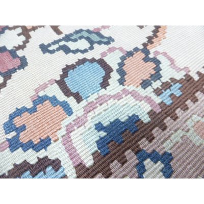 画像6: リビングサイズ　落ち着いた色と柄の大きなオールドキリム　ギョチメン　279×200cm