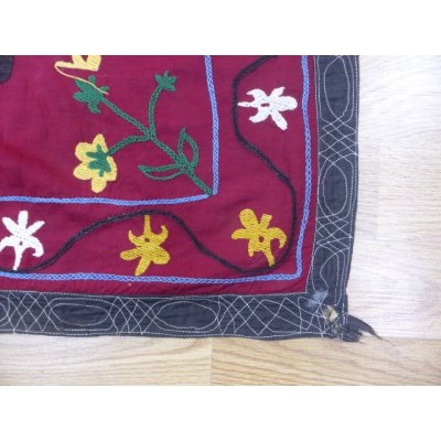 画像8: 特別価格　ヴィンテージ　ウズベキスタンの大きなスザーニ　コットン布にコットン糸の手刺繍　1974年製　205×146cm　