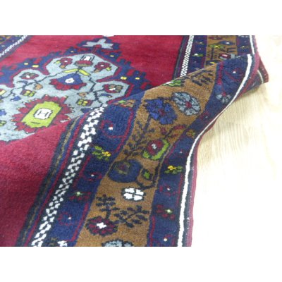 画像9: オールド絨毯　アナトリアのオーソドックスでいて愛らしいデザインと色遣い　188×97cm