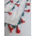 画像4: マニサのトゥーオヤスカーフ　シェケル（砂糖）オヤと呼ばれるかぎ針で作る立体オヤ　花丁子のモチーフ