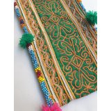 アフガニスタン〜パキスタン刺繍＆ビーズのポーチ　最大長29cm×幅15cm