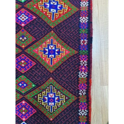 画像7: 超お得　75％off　オールドキリム　重厚なスマック織りのランナー　226×92cm