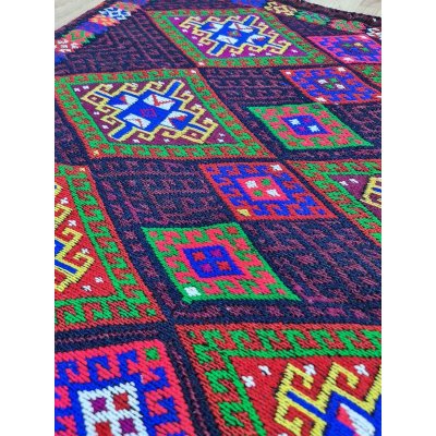 画像4: 超お得　75％off　オールドキリム　重厚なスマック織りのランナー　226×92cm