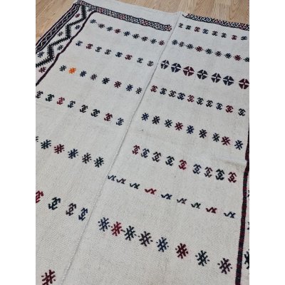 画像1: オールドキリム　アンタルヤ高原地帯コルクテリ　アヴダン村の遊牧民のソフラ　ジジム織り　170×120cm