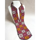 ヴィンテージ　トルクメニスタンの刺繍の襟飾り　手刺繍　全体の長さ45cm、直線部分の幅11cm