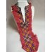 画像1: ヴィンテージ　トルクメニスタンの刺繍の襟飾り　手刺繍　全体の長さ42cm、直線部分の幅6cm　　 (1)