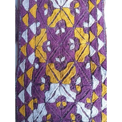 画像3: ヴィンテージ　トルクメニスタンの刺繍の襟飾り　手刺繍　全体の長さ48cm、直線部分の幅6cm