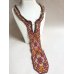画像1: ヴィンテージ　トルクメニスタンの刺繍の襟飾り　手刺繍　全体の長さ48cm、直線部分の幅6cm (1)