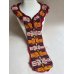 画像1: ヴィンテージ　トルクメニスタンの刺繍の襟飾り　手刺繍　全体の長さ50cm、直線部分の幅9cm　　 (1)