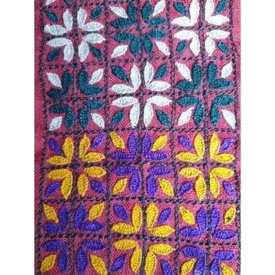 画像3: ヴィンテージ　トルクメニスタンの刺繍の襟飾り　手刺繍　全体の長さ42cm、直線部分の幅6cm　　