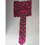 ヴィンテージ　トルクメニスタンの刺繍の襟飾り　手刺繍　未使用品　全体の長さ45cm、直線部分の幅5cm