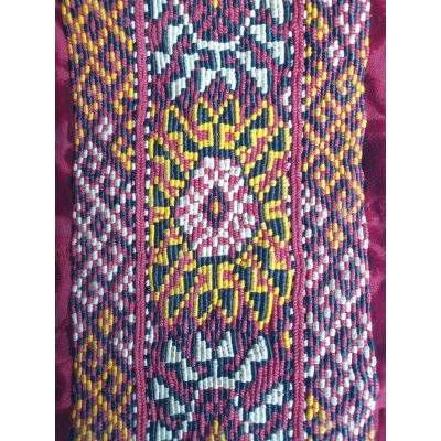 画像3: ヴィンテージ　トルクメニスタンの刺繍の襟飾り　手刺繍　全体の長さ46cm、直線部分の幅7cm