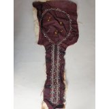 ヴィンテージ　トルクメニスタンの刺繍の襟飾り　手刺繍　未使用品　全体の長さ48cm、直線部分の幅5cm