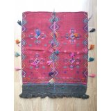 ヴィンテージ　エーゲ海地方の遊牧民の民族衣装・手織り布の前掛け　72×60cm