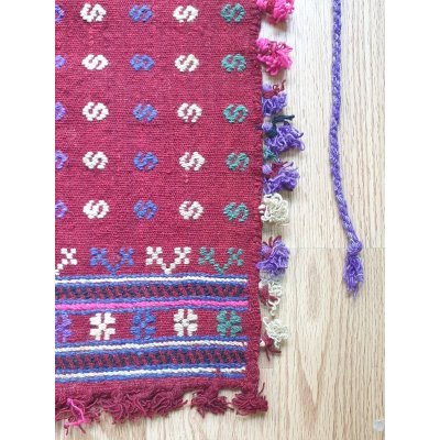 画像4: ヴィンテージ　エーゲ海地方の遊牧民の民族衣装・手織り布の前掛け　86×56cm