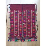 ヴィンテージ　エーゲ海地方の遊牧民の民族衣装・手織り布の前掛け　71×52cm