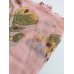 画像3: マニサの伝統のシルクのイーネオヤ　立体の花モチーフ　絹糸　ブロックプリントのヤズマ　75×75cm (3)