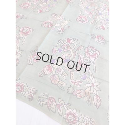 画像2: ヴィンテージ　木版バスクのヤズマ　コットン製スカーフ　ブロックプリント　約80×80cm