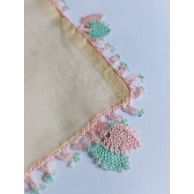 画像2: ヴィンテージ　ナウルハンのシルクのイーネオヤスカーフ　松ぼっくり