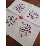 花嫁の持参品　チェブレ　コットン糸の手刺繍　ブルサ　36×36cm