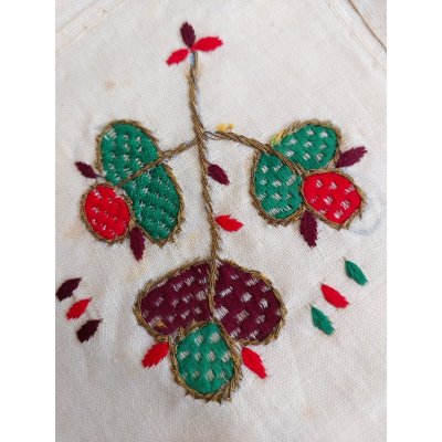 画像3: 花嫁の持参品　チェブレ　金属糸とコットン糸の手刺繍　ブルサ　34×34cm