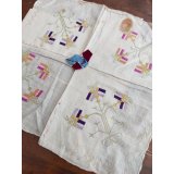 コレクション　チェブレ　オスマンル刺繍　シルク糸刺繍　裏表なしのテクニック　ブルサ　30×30cm