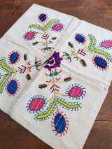 花嫁の持参品　チェブレ　金属糸とコットン糸の手刺繍　ブルサのエシケル　35×35cm