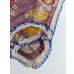 画像2: トルコ北西部の遊牧民のオヤスカーフ　小さなボンジュクオヤ　美しいブロックプリントのヤズマ (2)