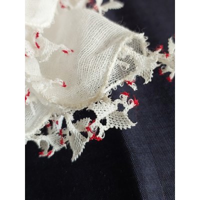 画像1: 北マケドニアのトルコ人村のイーネオヤ　ウスキュップ　極細の糸に見えないほどの小さな結び目