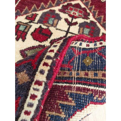 画像5: 【日本国内から発送】オールド絨毯　ヤストック　ウール×ウール　116×58cm