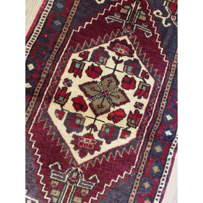 画像2: 【日本国内から発送】オールド絨毯　ヤストック　ウール×ウール　116×58cm