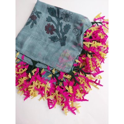 画像1: 【コレクションピース】イズニック　ムシュクレ村の伝統の巨大な平面のイーネオヤ　シルク糸　