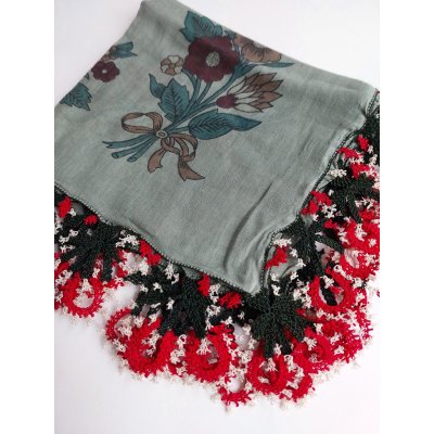 画像1: 【コレクションピース】イズニック　ムシュクレ村の伝統の巨大な平面のイーネオヤ　シルク糸　