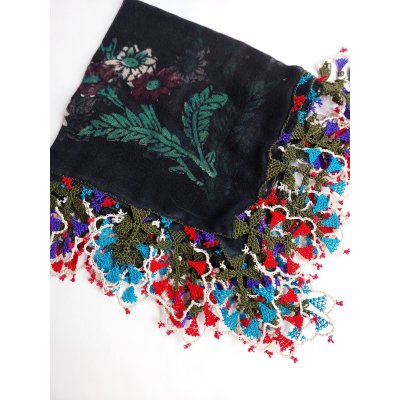 画像1: 【コレクションピース】イズニック　ムシュクレ村の伝統の巨大な平面のイーネオヤ　シルク糸　