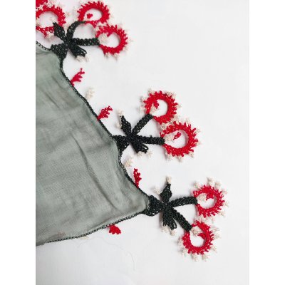 画像2: 【コレクションピース】イズニック　ムシュクレ村の伝統の巨大な平面のイーネオヤ　シルク糸　