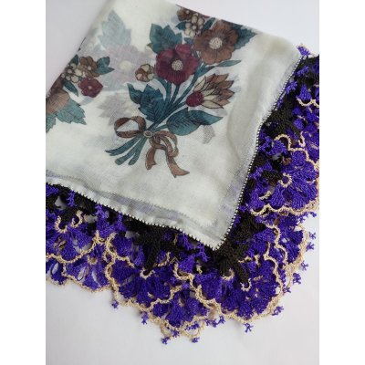 画像1: 【コレクションピース】イズニック　ムシュクレ村の伝統の巨大な平面のイーネオヤ　シルク糸　