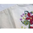 画像4: オールド刺繍　花柄のクッションカバー　49×42cm (4)