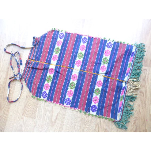 画像1: ヴィンテージ　エーゲ海地方の遊牧民の民族衣装・手織り布の前掛け　72×50cm (1)